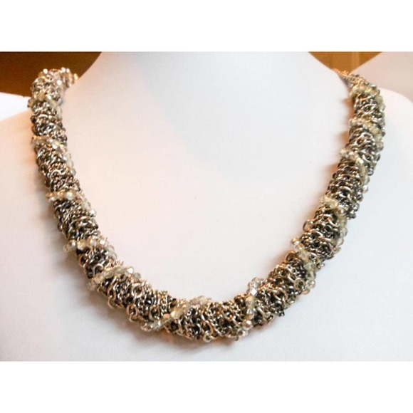 Vintage Heavy Twisted Multi Chain Necklace , 159 Grams , 27 Inch - Picture 3 of 5